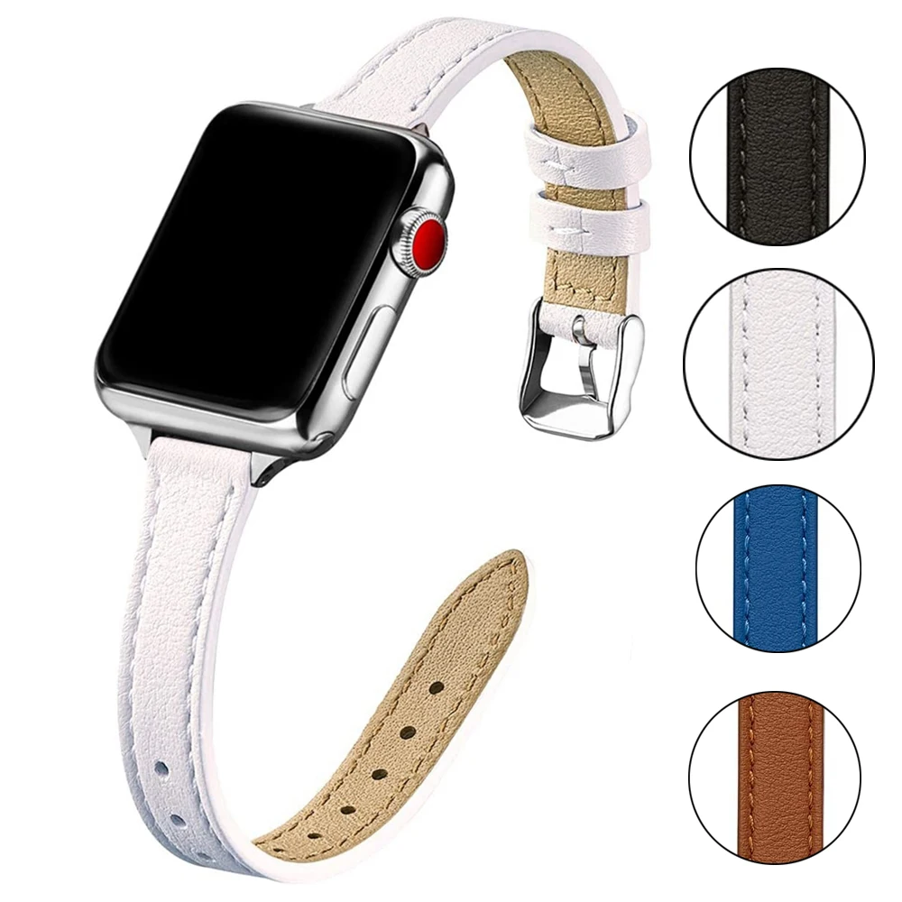 

Ремешок кожаный для apple watch SE Series 6/5/4/3/2/1, 40/44/38/42 мм