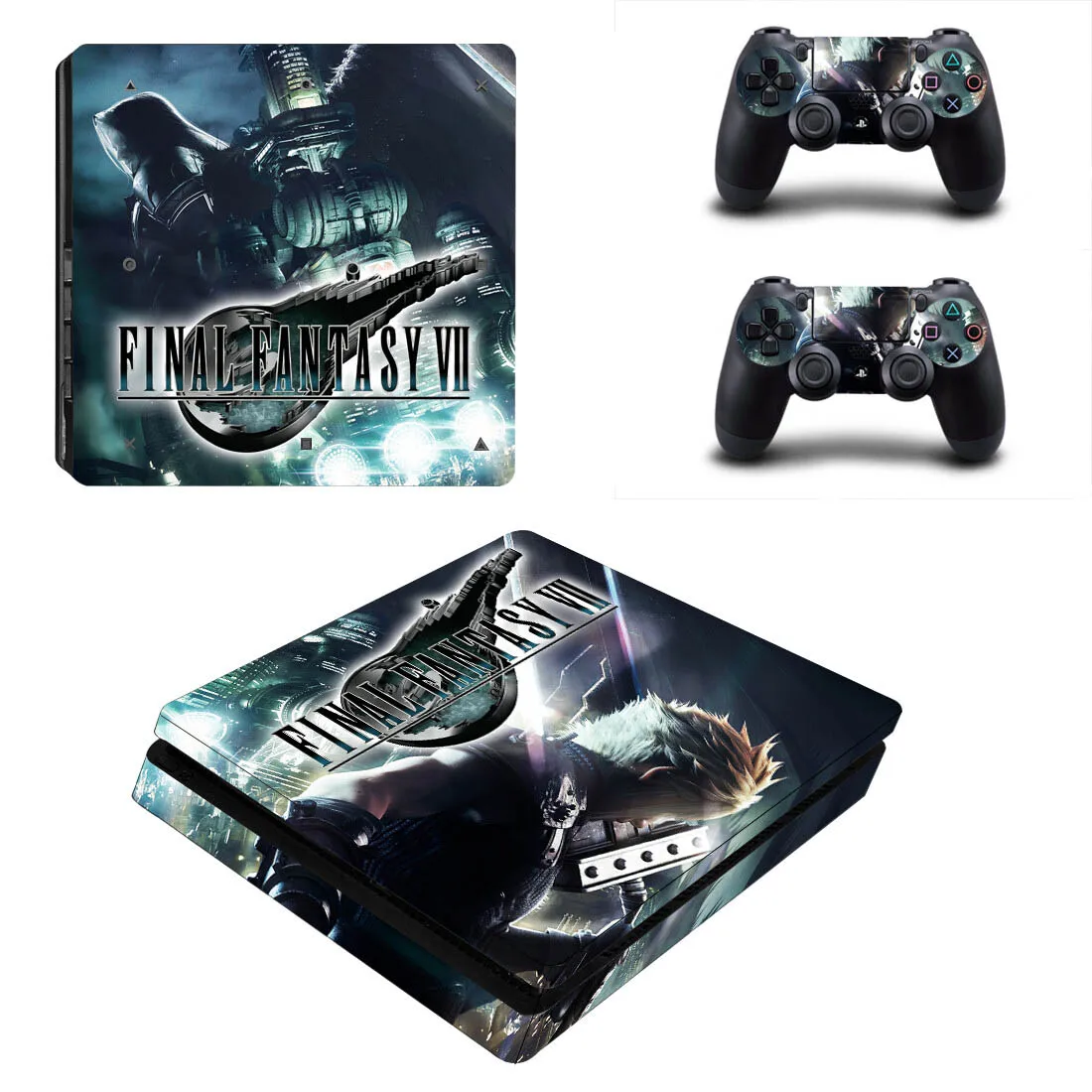 PS4 тонкие наклейки Последняя фантазия VII Play station 4 Slim кожи Стикеры для Игровые