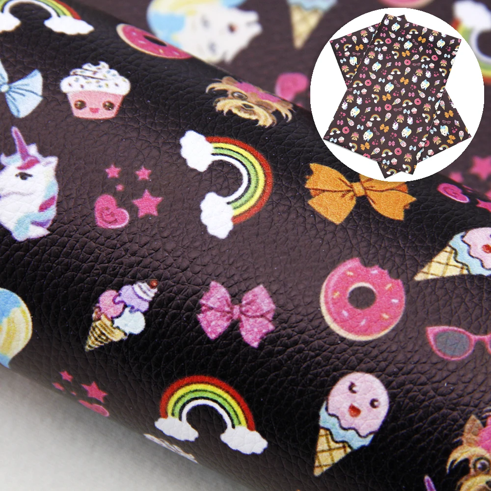 Дэвид аксессуары 20*33 см мультфильм личи из искусственной кожи листы