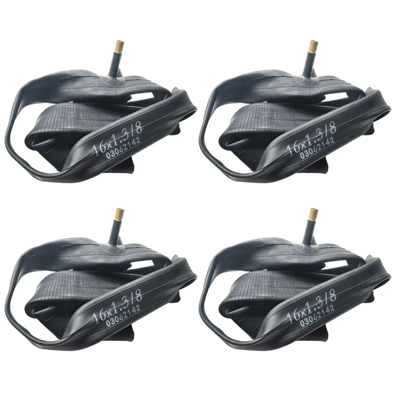 

4Pack 16X1-3/8AV Bicycle Tire Inner Tube for Brompton Folding Bike MTB Road Bike Tire Tubes