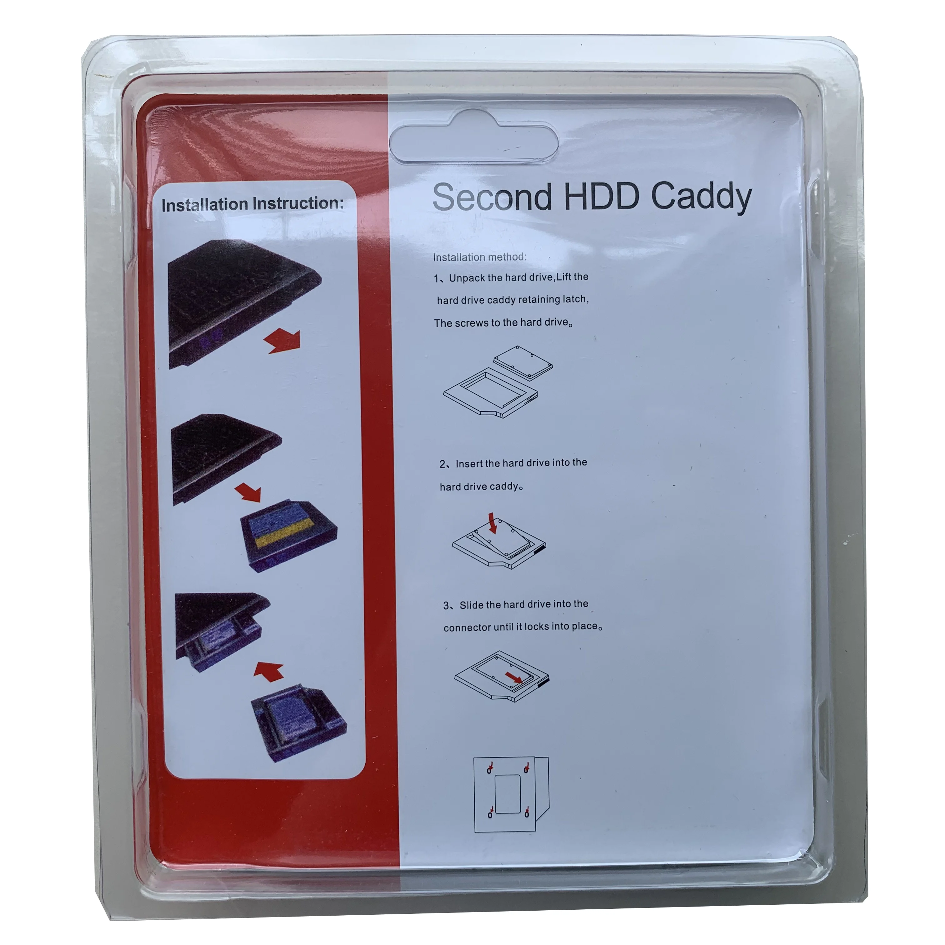 GD новый алюминиевый корпус для жесткого диска 9 5 мм 12 7 ноутбука 2 дюйма SATA 3 0 Optibay
