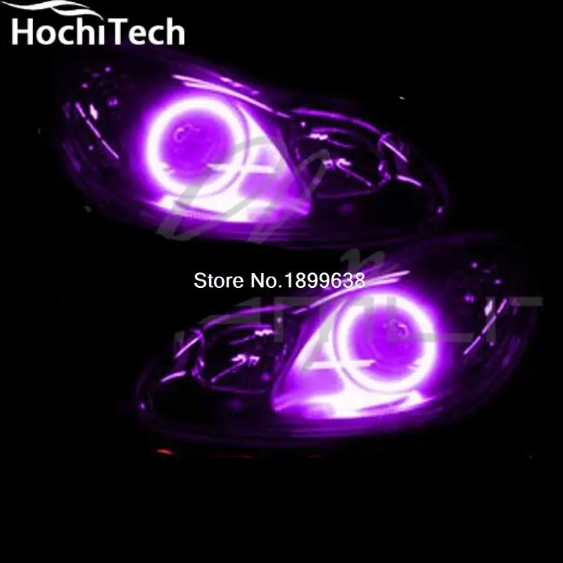 Super brightness RGB More color switch LED Cotton light Angel Eyes Kit with remote control for Smart Fortwo W451 Mk2 2008 - 2014 |