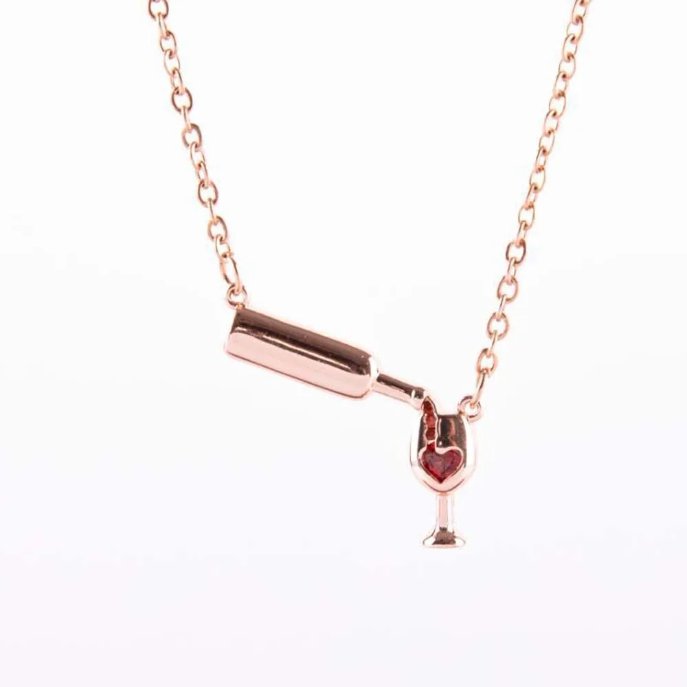 Индивидуальный дизайн новинка женская любовь бутылка красного вина чашка