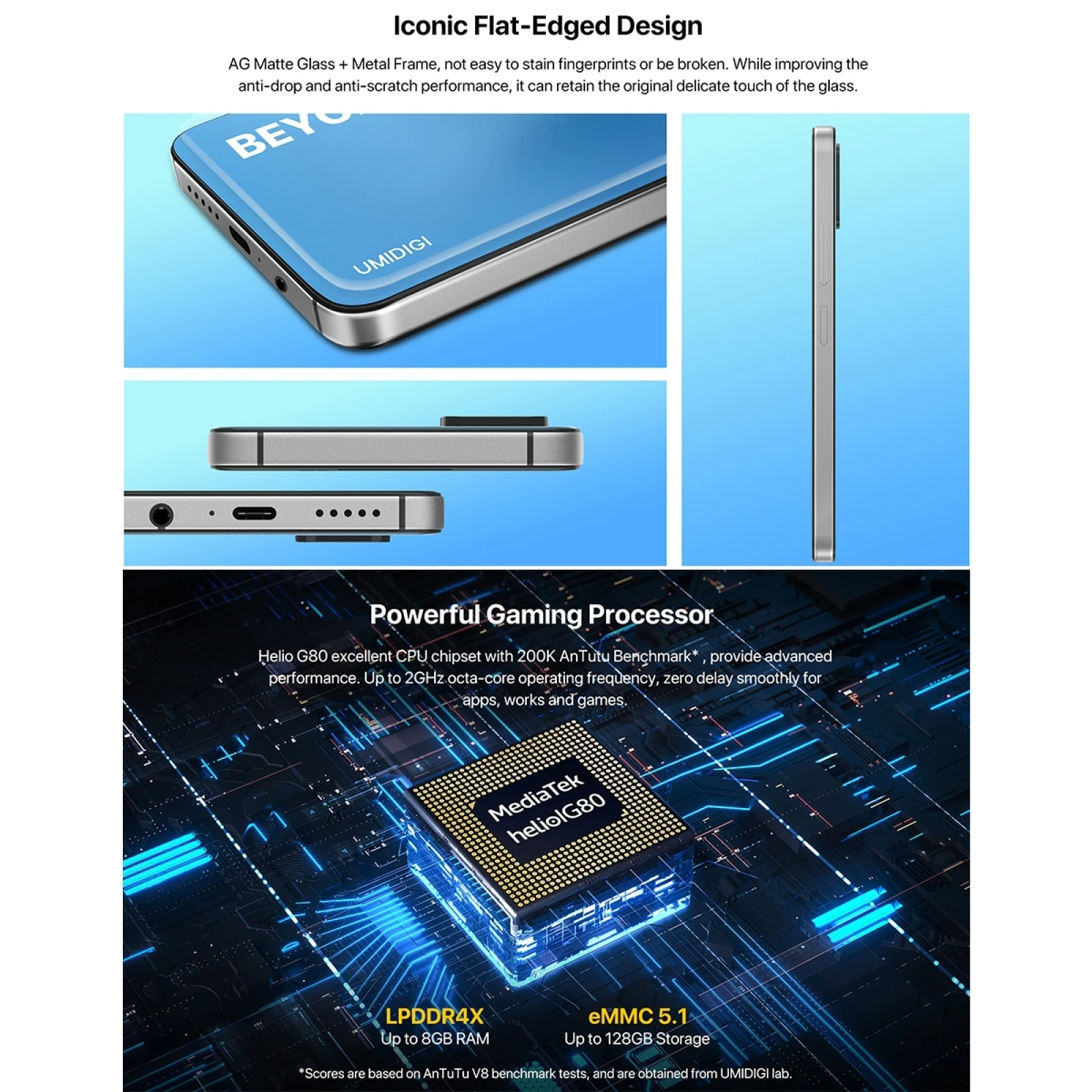 Смартфон UMIDIGI A11 Pro Max глобальная версия 6 8 дюйма FHD + 128 ГБ Helio G80 48 МП тройная камера