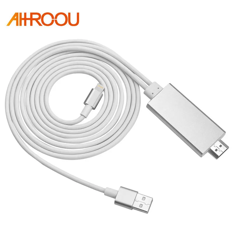 AHHROOU 1 8 м Pin к HDMI кабель HD 1080P конвертер адаптер USB для передачи данных ТВ цифровой AV