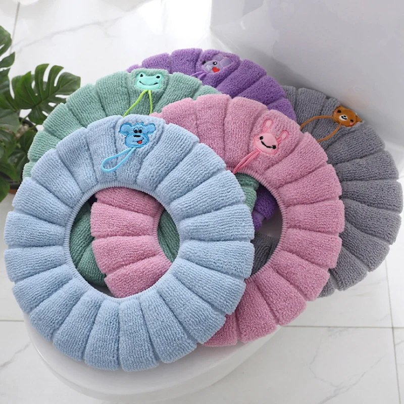 Утолщенная подушка для унитаза зимние мягкие Моющиеся Прокладки в скандинавском