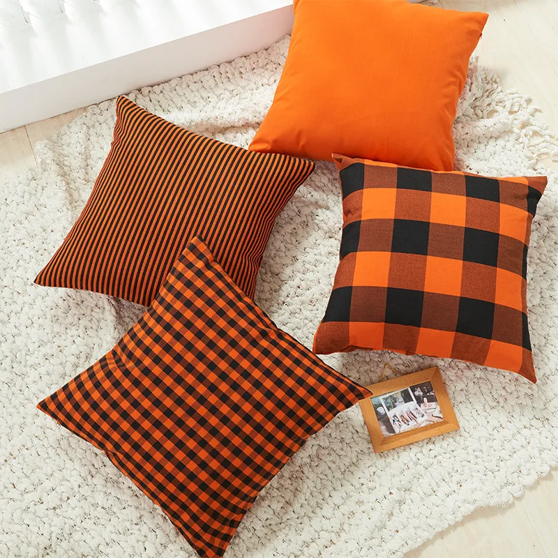 

Buffalo Check Red Plaid Pillowcases Christmas Decorative Farmhouse Sofa Throw Pillow Case Home Decoration Cushion Cover 45*45 cm