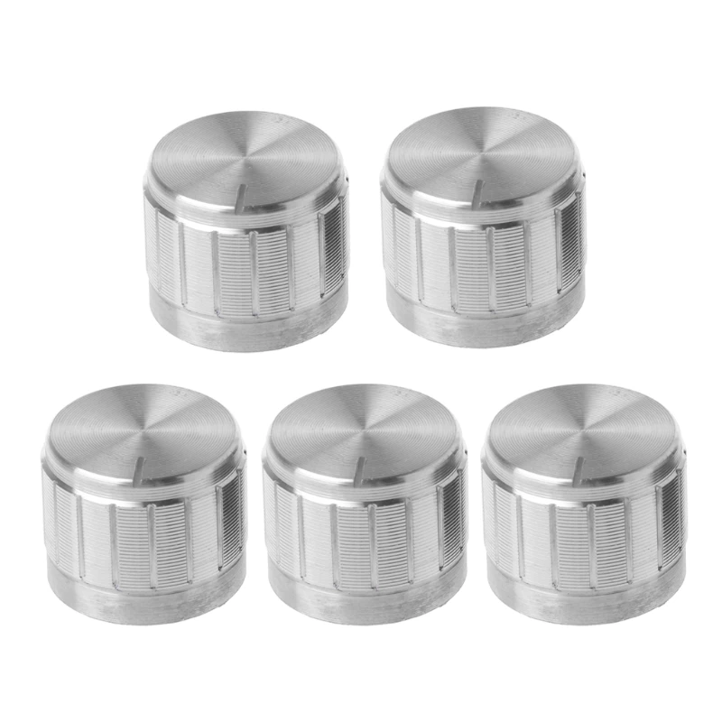 

5Pcs 21X17mm Aluminum Rotary Control Potentiometer Knob Electronic Component