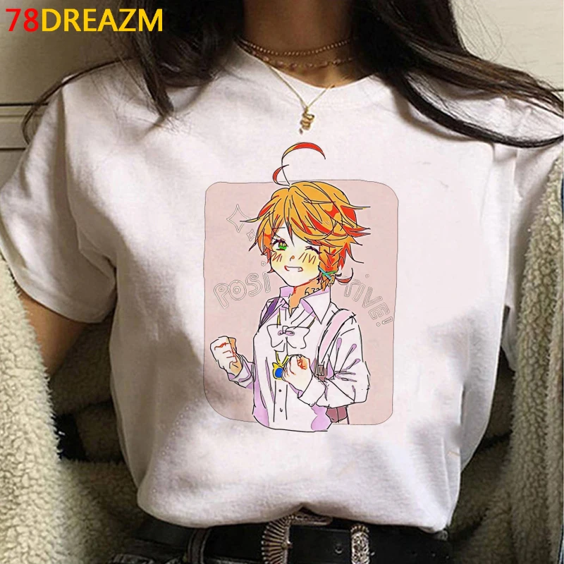 

the Promised Neverland t shirt men tumblr print japanese 2020 couple summer top harajuku