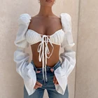 Женская блузка с открытой спиной и передней частью