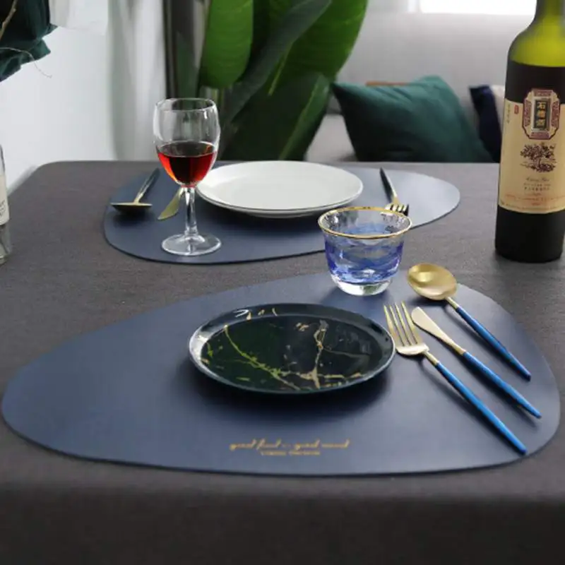 

JW-Leather Household Waterproof Oilproof Insulation Pad Coaster Table Decoration Placemats