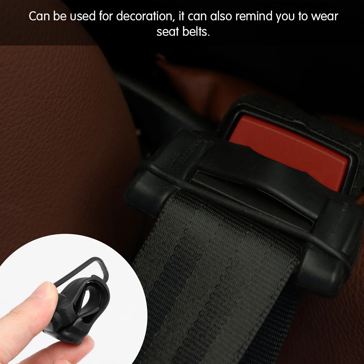 

2pcs Car Safety Belt Buckle Cover Padding Pad Buckle Protector Anti Scratch Interior Seat Belt Padding Car Accessories Universal