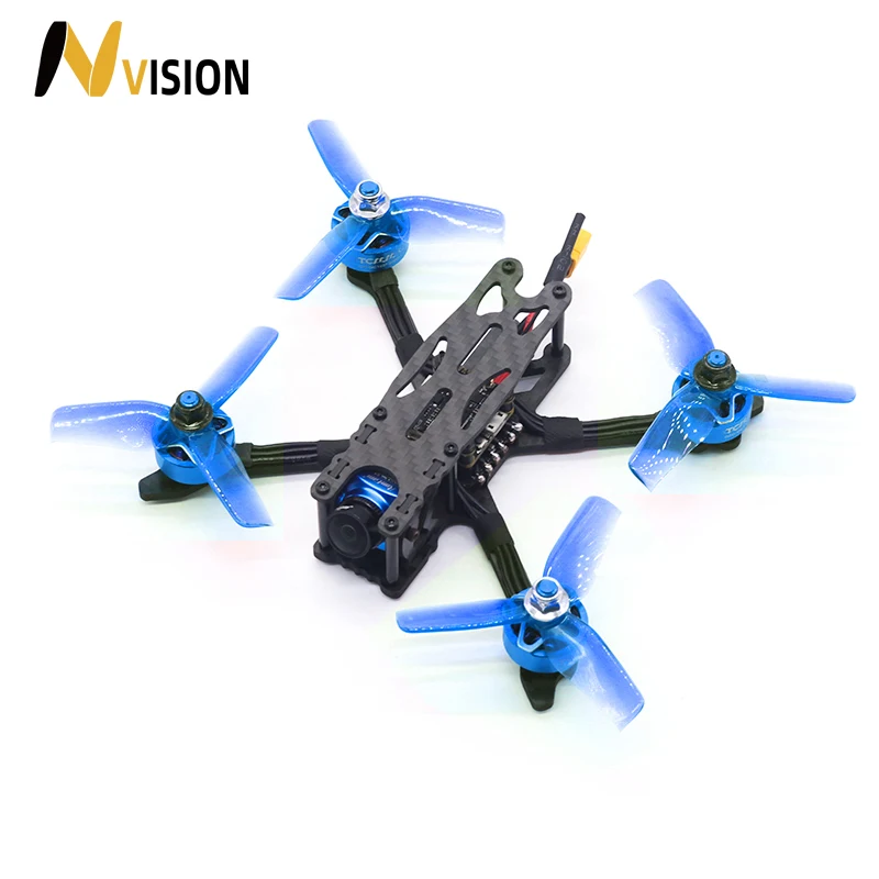 NVision TCMMRC Fpv 3 Inch Dolphin 140 3K Carbon Fiber Racing Drone Kit with Camera for Multirotor RC DIY Color Qudcopter Drone images - 6