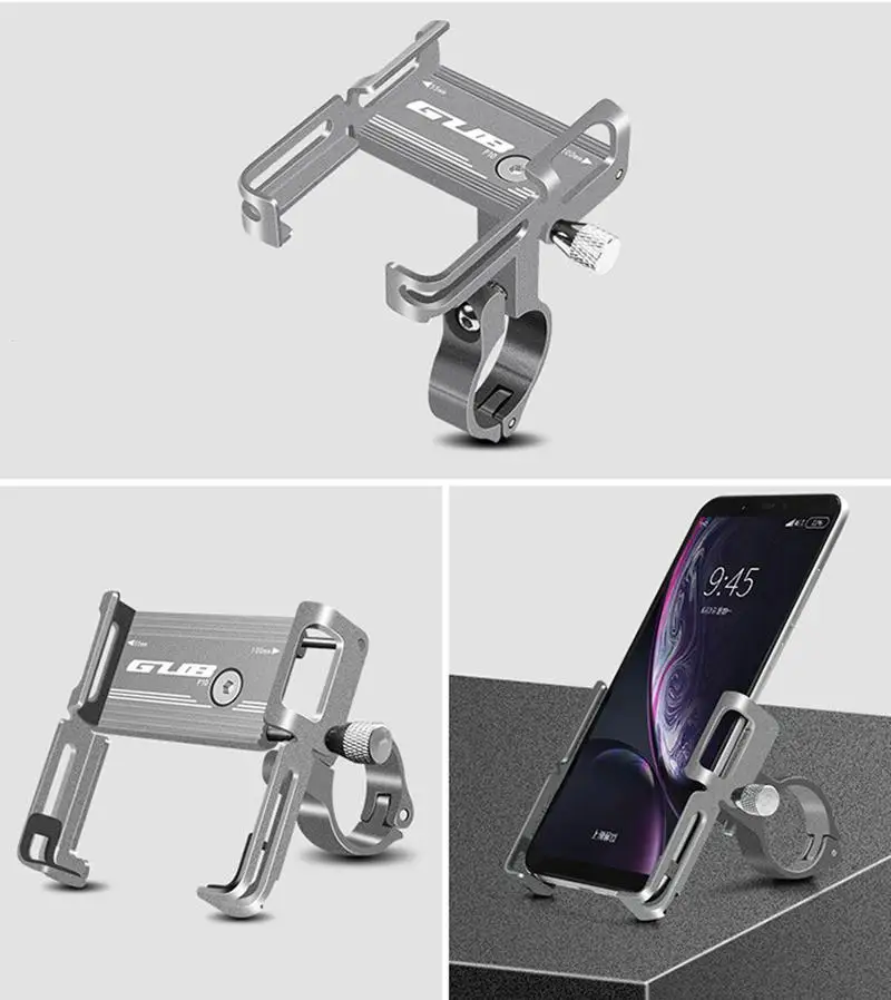 GUB алюминиевый сплав велосипед мобильный телефон держатель Улучшенный