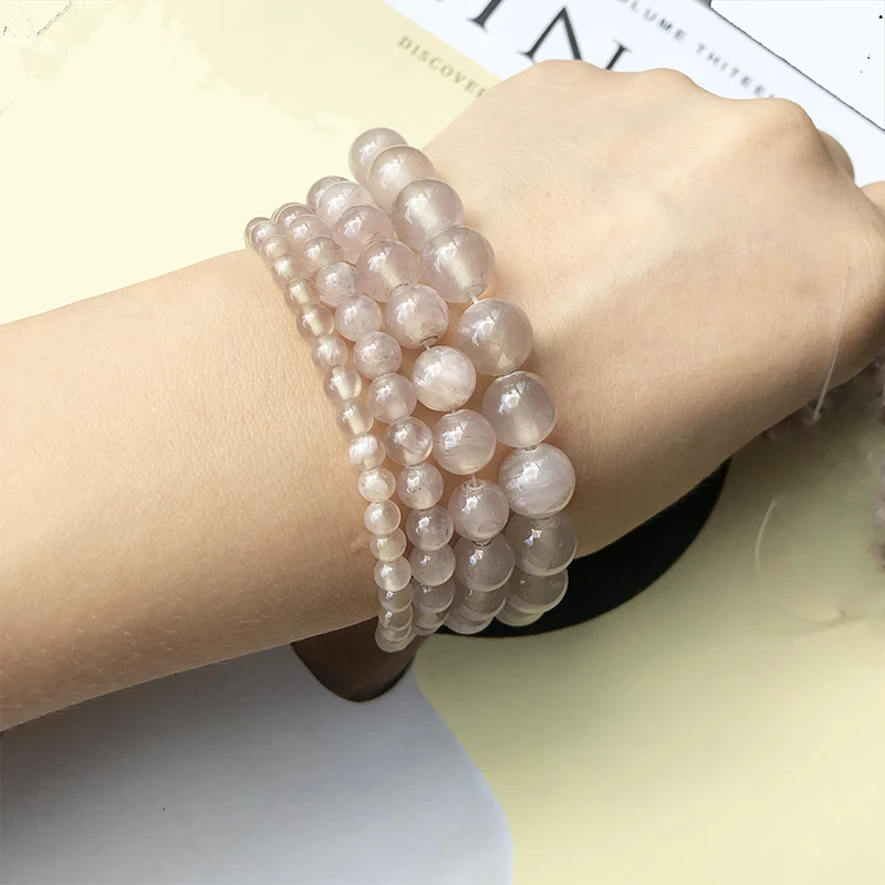 Grey Jades Beads Round Loose Spacer For Jewelry Making 4 6 8 10mm 15&quot Natural Stone Diy Earring Bracelet Jewellery | Украшения и