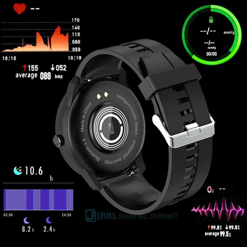 Умные часы с сенсорным экраном для мужчин и женщин водонепроницаемые спортивные