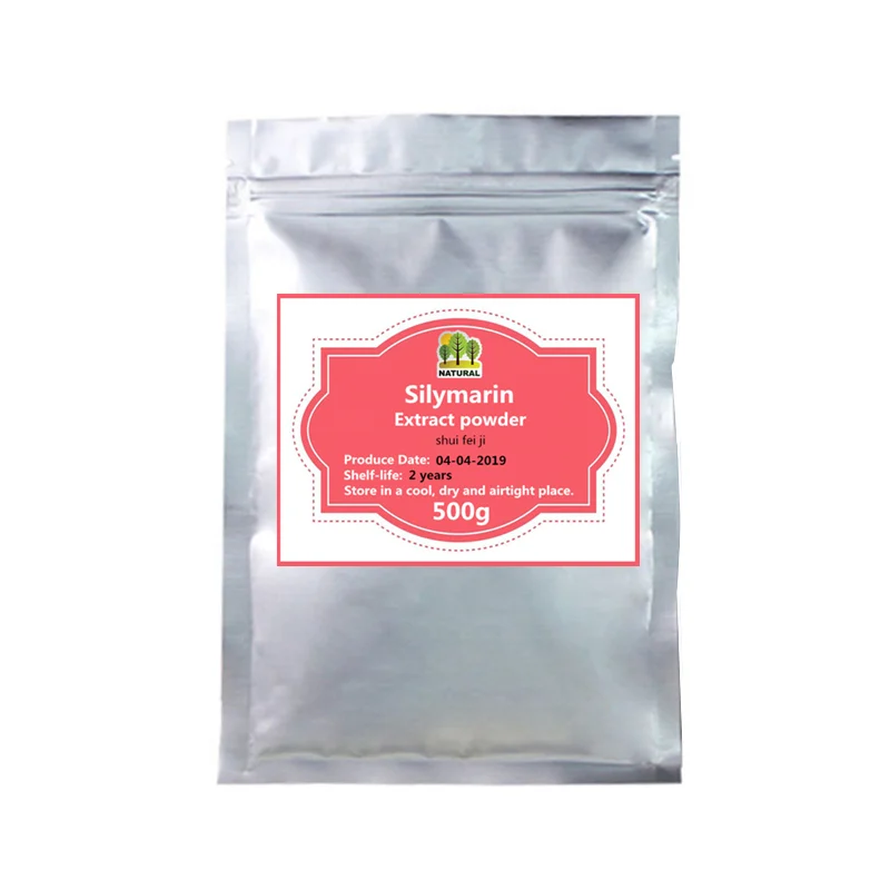 

50-1000g,Healthy Liver Support,Best Quality Milk Thistle Extract Powder, Silymarin Powder,Shui Fei Ji,Treating Hepatitis B