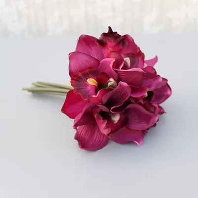 Искусственные цветы YO CHO Орхидея 7 головок