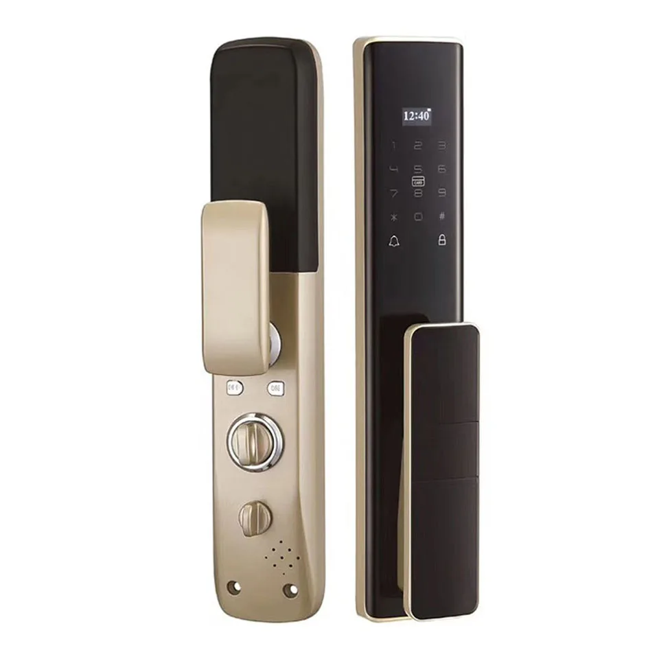Fingerprint ic card password automatic smart front door lock | Безопасность и защита