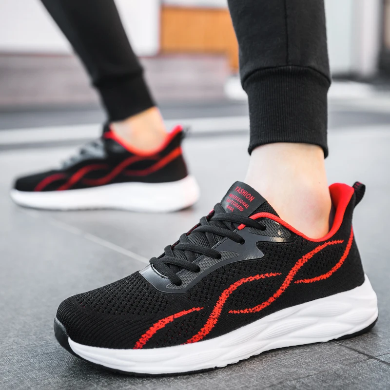 

Pop Men's Jogging Shoes Ourdoor Jogging Casual Sneakers Lace-up Sneakers Men's Popcorn Sole Comfortable Lightweight Soft Shoes
