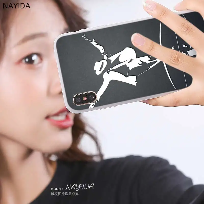 Мягкий чехол для Samsung galaxy A21 A31 A41 A51 A71 A90 A80 A70 A60 A50 A40 A30 A20 A10 a30s a40s Майкл Джексон -