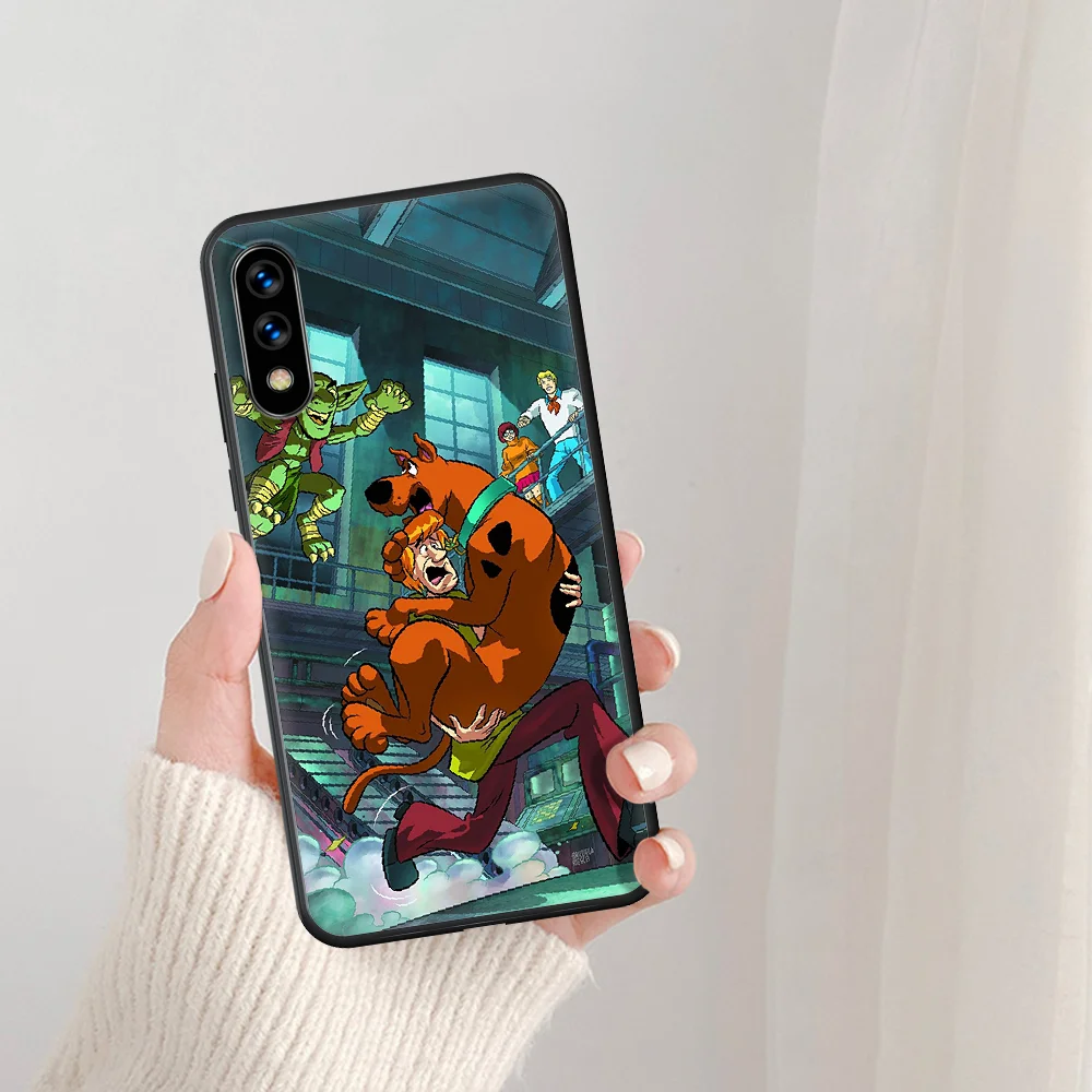 

Cute Cartoon Scooby Doo Dog Phone Case For Huawei Honor 6A 7A 7C 8 8A 8X 9 9X 10 10i 20 Lite Pro Play black Hoesjes Tpu Back 3D