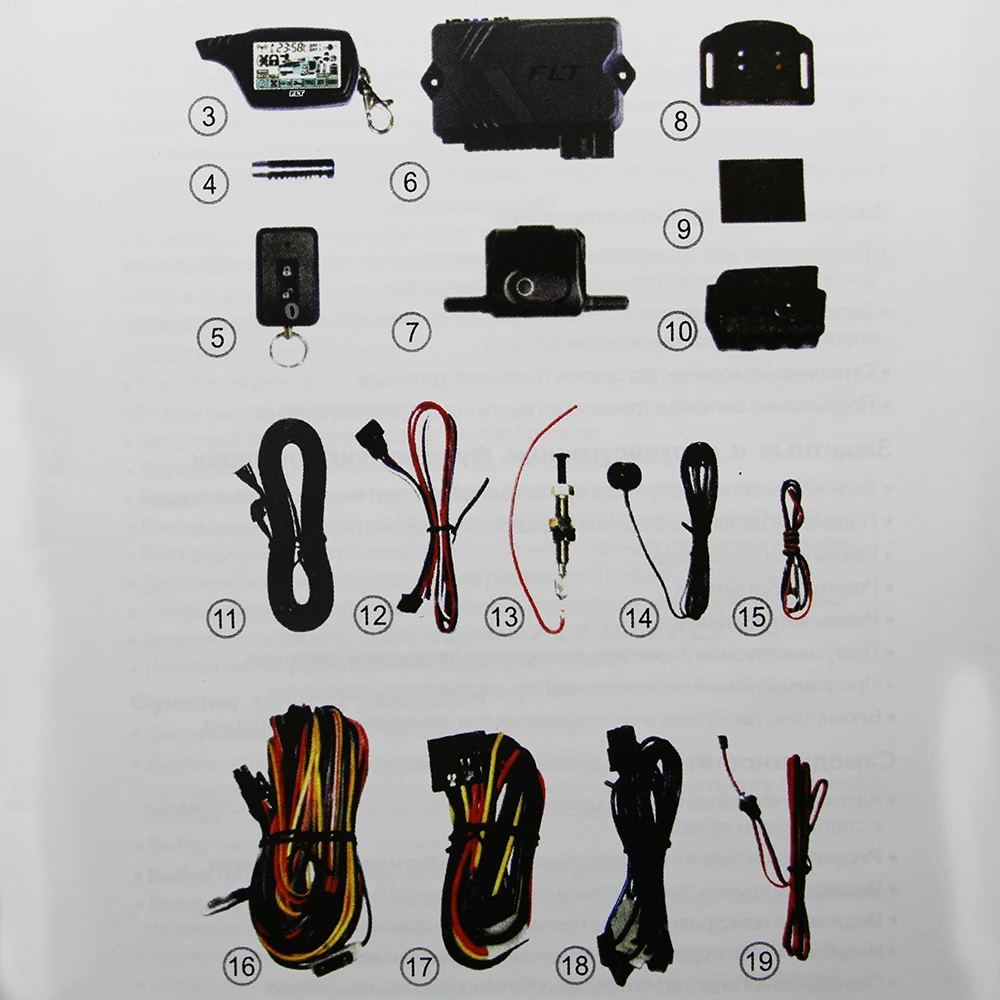 Только для русской A91 двухсторонней автомобильной сигнализации + запуск