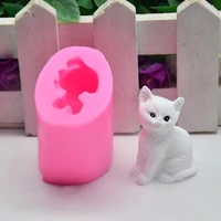 popular 3d cute cat shaped diy silicone mold chocolate soap molds cake decorating tools baking tools cake mould 056