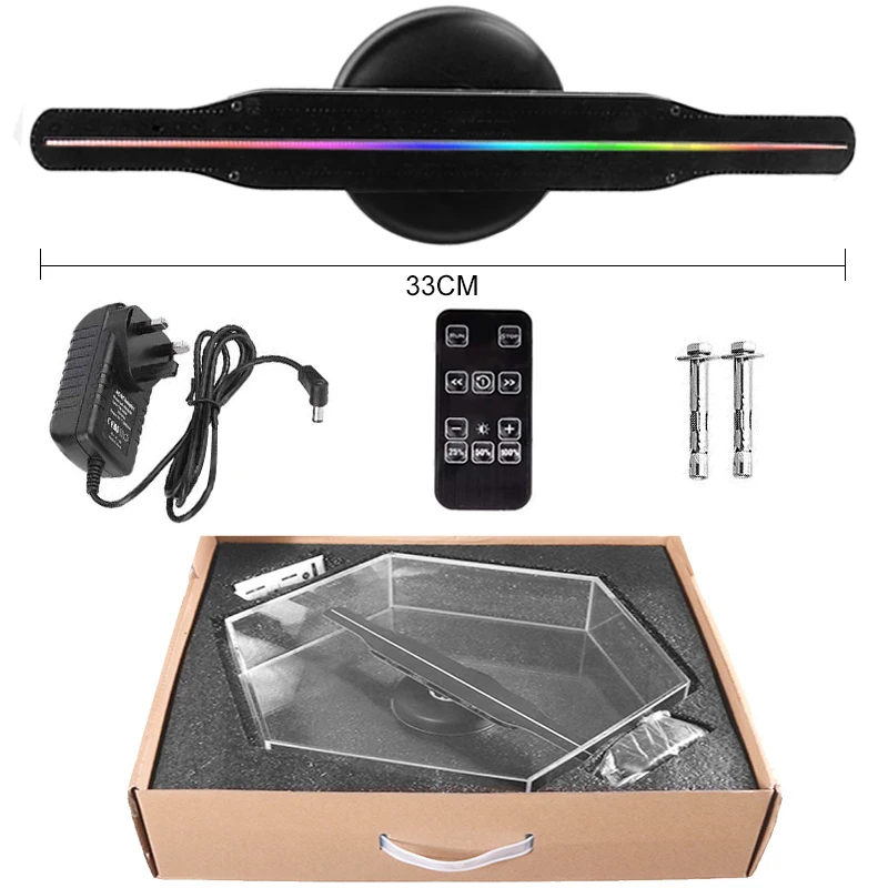 Dseelab3D голограммный рекламный дисплей светодиодный вентилятор голографическая