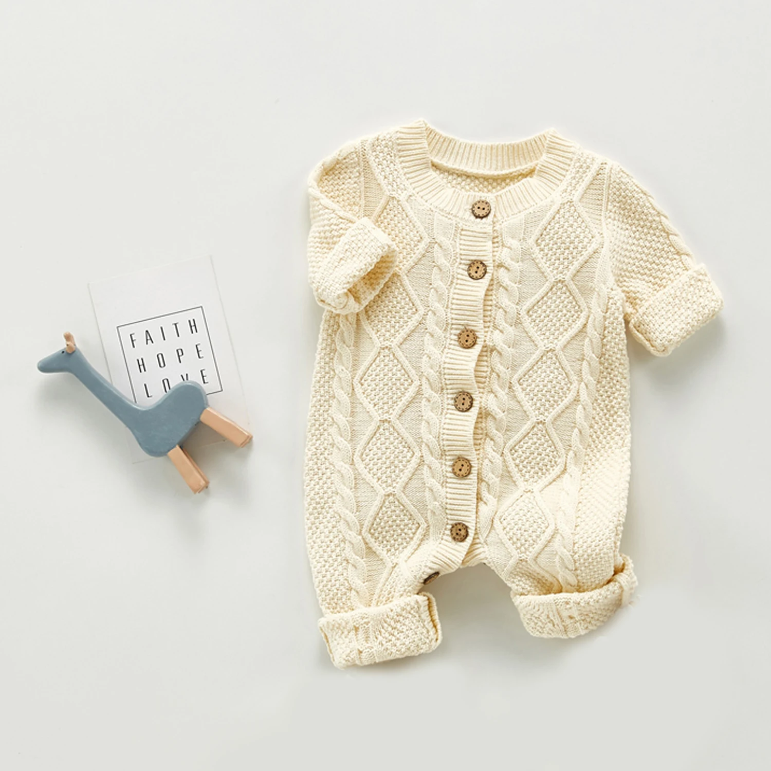 

Melario Baby Rompers Long Sleeve Winter Warm Knitted Infant Kids Boys Girls Jumpsuits Toddler Sweaters Outfits Fall Kids Clothes