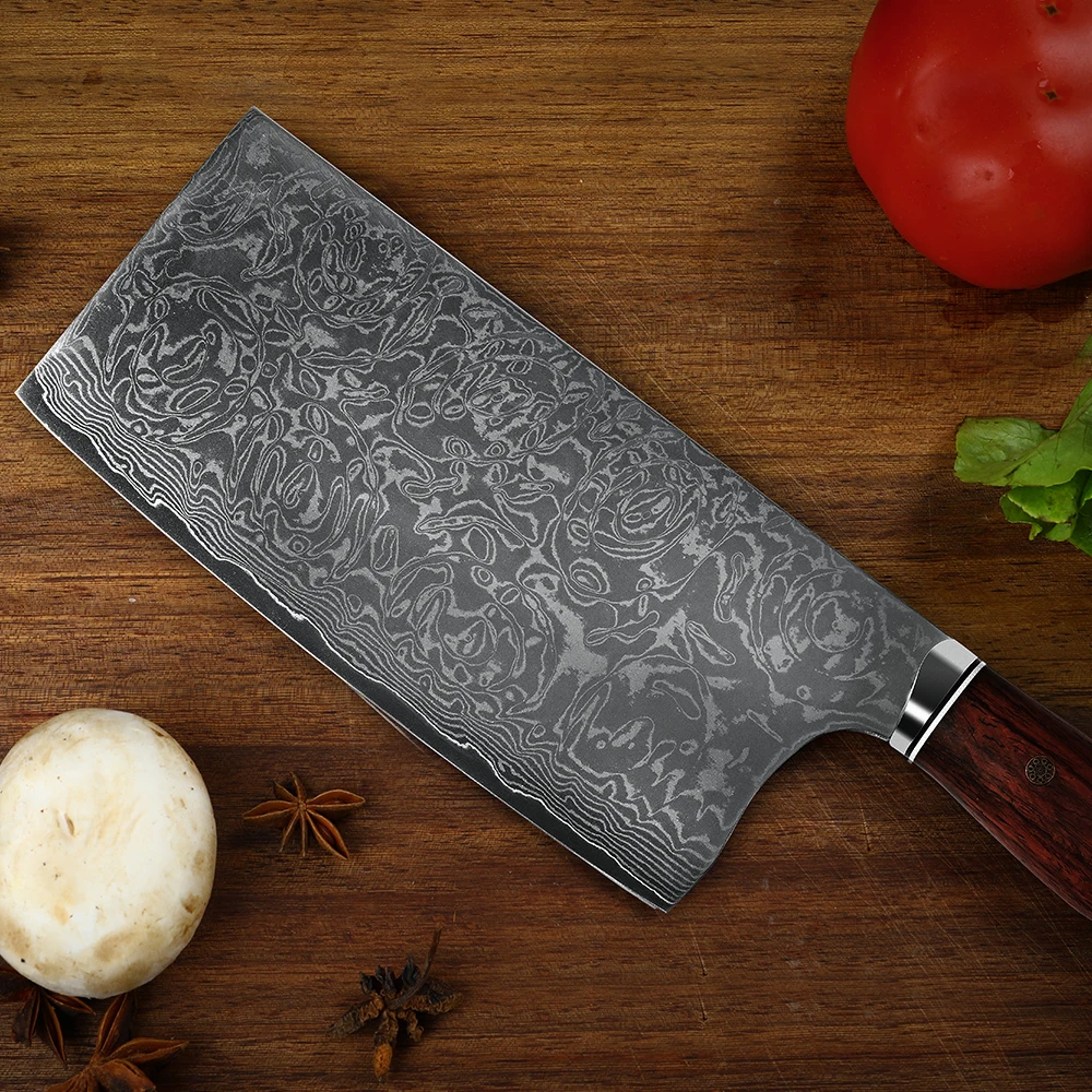 Кухонный нож WAK кухонный с нескользящей деревянной ручкой острым лезвием для