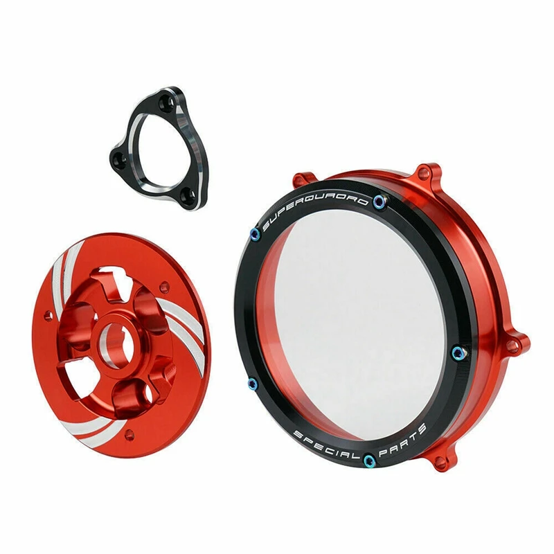 Прозрачная защитная крышка сцепления для Ducati Panigale 1199 1299 959 R S 2012 2019 2013 2018 (черный