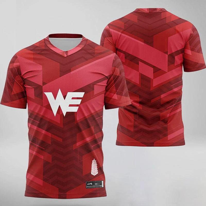 

New LPL LOL 2021 Gaming Jersey IG RNG EDG FPX WE OMG G2 SN LGD TES JDG Team Customized Name T-shirt Competition Male T-shirt