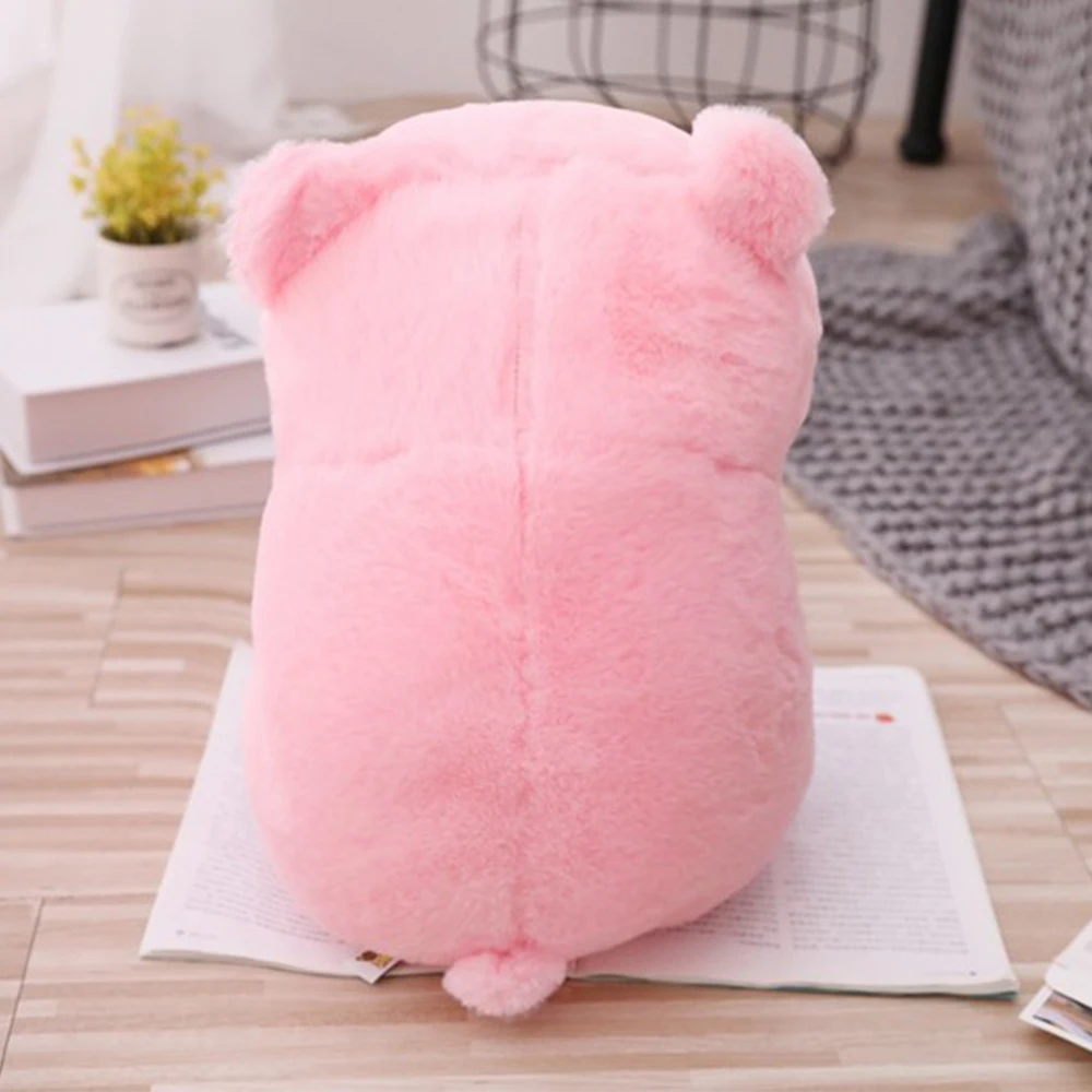 Розовый сидящий свинья большая голова Копилка Мягкая кукла Дети Huggable животное мягкая упаковка Детская плюшевая игрушка спящий компаньон Аппетитный плюш
