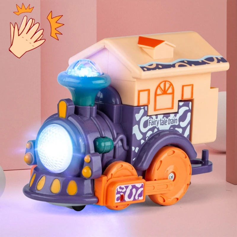 

Colorful Lighting Minis Engines Voice Control Truck with Dynamic Music for Kids and Children Early Education