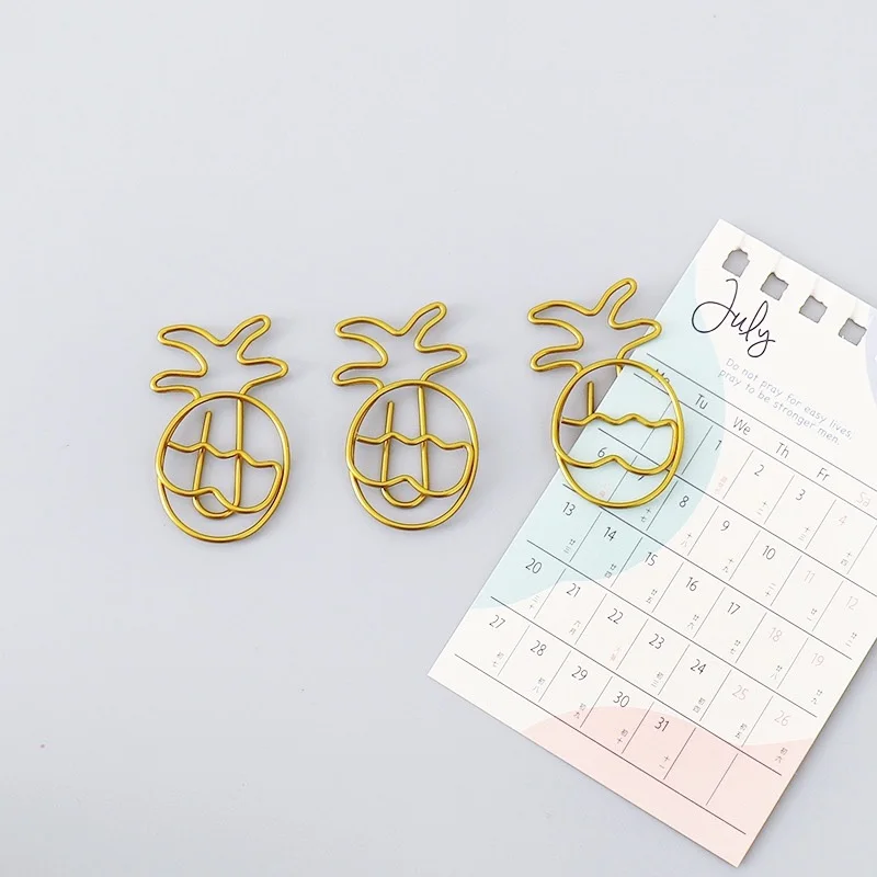 

Pineapple Paper Clip Decorative Modeling Paperclip Bookmark Paper Clips Papeleria Office Accessories Paperclips Clips Para Papel