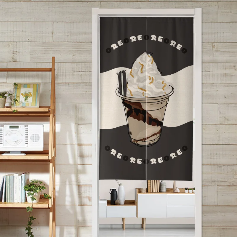 Летняя цветная занавеска для мороженого молока чая дверная дома кухни