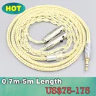 8 ядро позолоченный + синтезирование палладий Серебряный OCC сплава кабель для Audeze LCD-3 LCD-2 LCD-X LCD-XC LCD-4z LCD-MX4 LCD-GX гарнитура LN007637