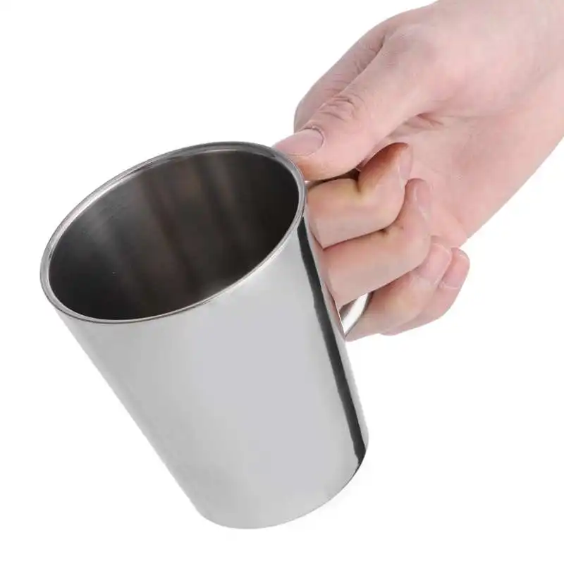 Кружка портативная 300 мл матовая нержавеющая сталь с двойными стенками