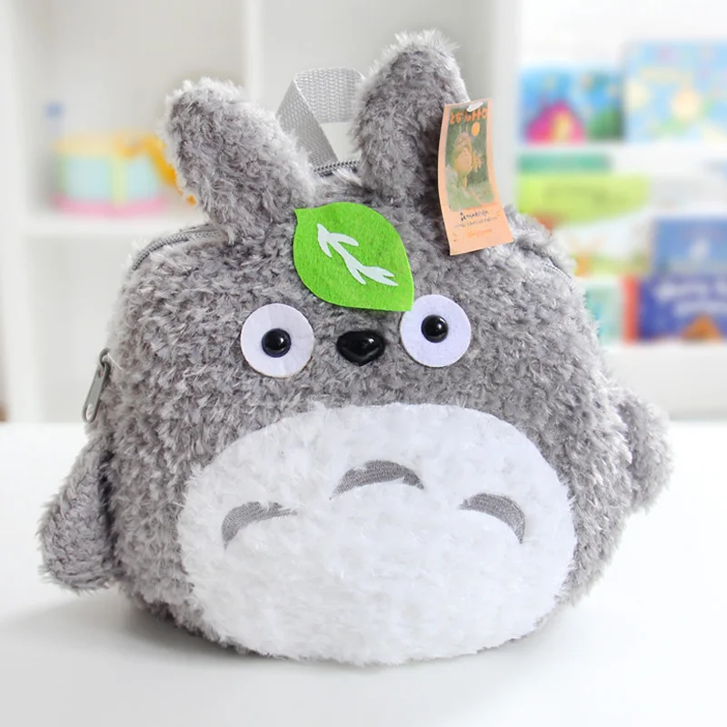 

Totoro Plush Anime Backpack Toys For Kids Toddler New Cute Cartoon Stuffed Toy Kindergarten Children Soft School Bag Girl