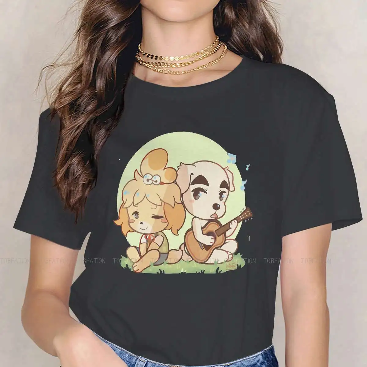 

Новинка, футболки Isabel And KK Slider с перекрещивающимися животными переключателями, ролевая игра том ресетти, колокольчики, женская уличная одеж...