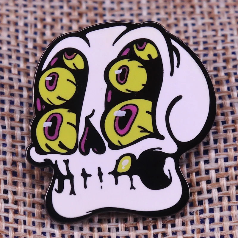 

Eyes Skull Horror Enamel Pins