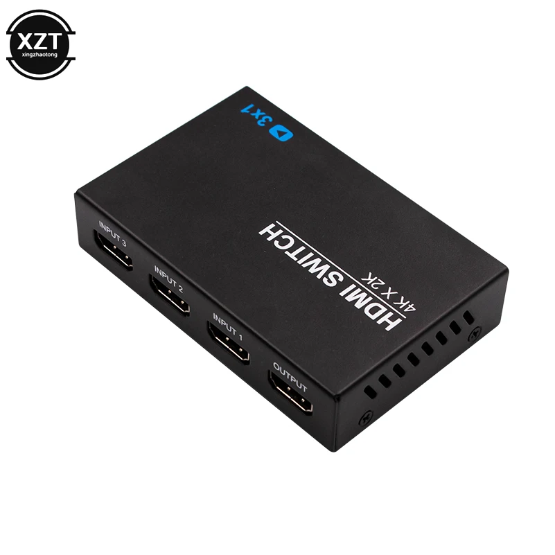 Коммутатор HDMI с 4 портами разветвитель 4K * 2K 1080P адаптер для видео 3x1 usb кабелем ИК
