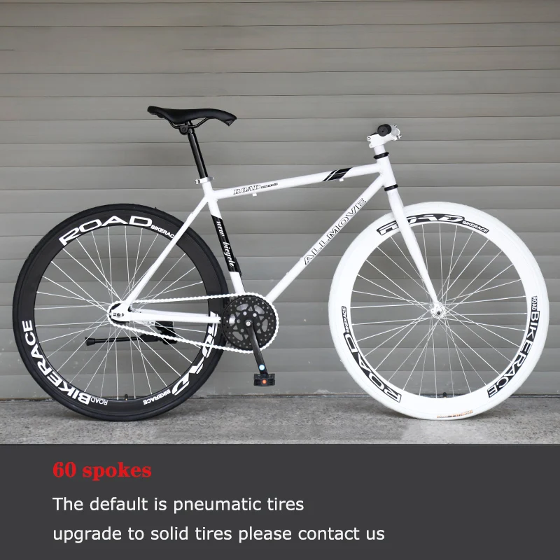 Велосипед с фиксированной передачей стальная рама колеса 26 дюймов 60 мм | Спорт и