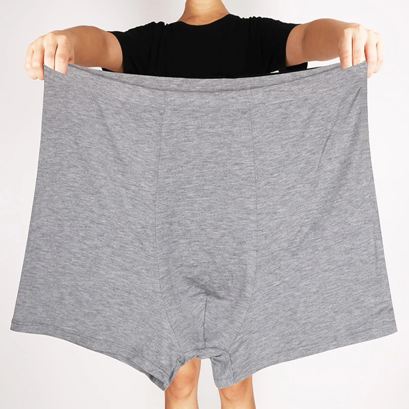 

Men'S Boxer Briefs, Cotton Shorts For The Elderly, Middle-Aged And Elderly Cotton High-Waist Pants Loose Breathable Bottoms