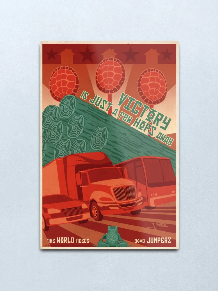 

Декоративный Металлический плакат «Победа-это всего несколько хмелей от дома»