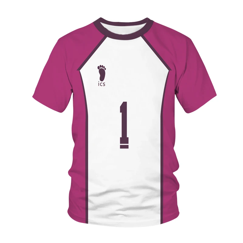 

2021 New Anime Volleyball Junior 3D Printing Men/Women Fashion Breathable T-shirt Harajuku Clothes Top Oversized T-shirt 100-6XL