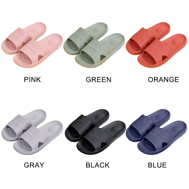 

Litthing New Home Couple Slippers Comfortable Sandals Woman Indoor Soft Slippers Non-Slip Thick-Soled Eva Bathroom Shoes