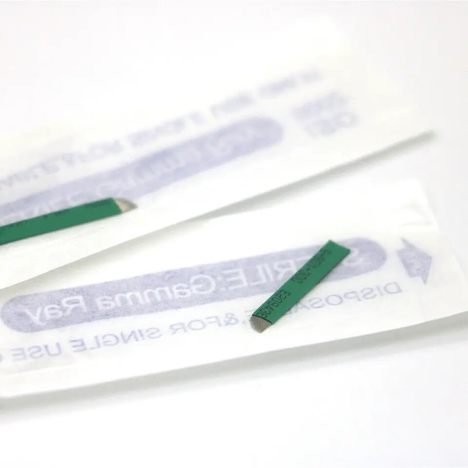 10pcs Bevel Green 16 Pins Microblading Needles Manual Line Eyebrow Tattoo Permanent Makeup Shading Microblades |
