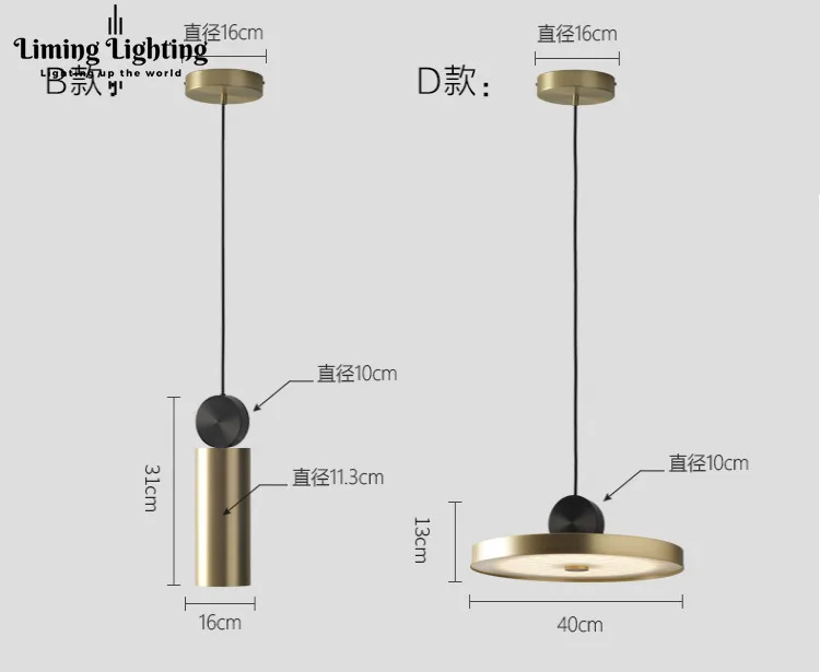 Postmodern Creative Nordic gold Living Room Corridor Restaurant Designer LED Pendant Lamps Bar Cafe Model Room Pendant Lights